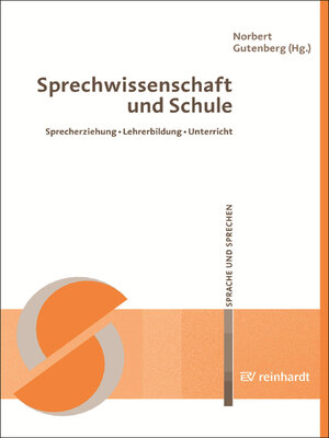 cover image of Sprechwissenschaft und Schule